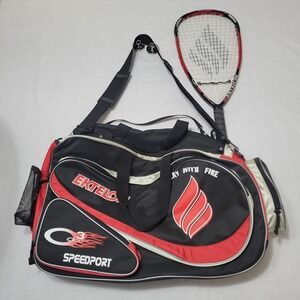 Ektelon O3 Speedport Racquetball Bag Large Duffle Red 3000 Racquet and 3x Balls